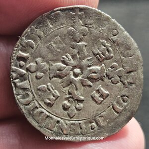 Henri II douzain au croissants 1551 Angers