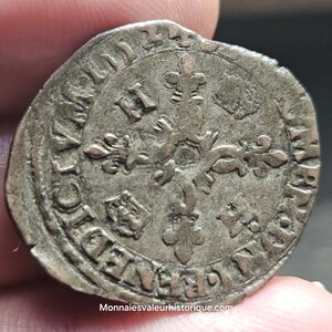 Henri II douzain au croissants 1552 La Rochelle