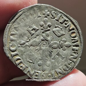 Henri II Douzain aux croissants 1551 Paris