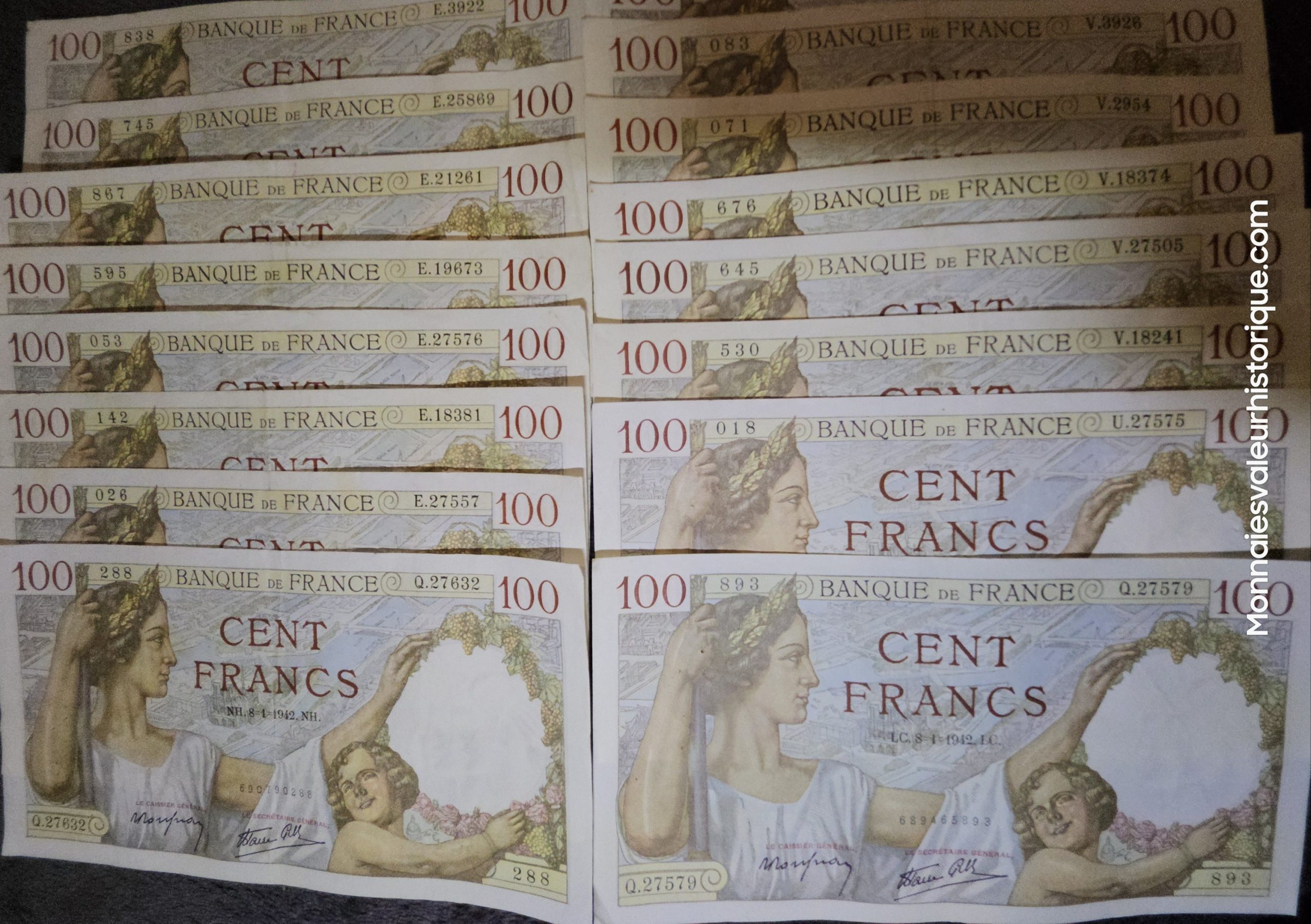 100 Francs Sully France 1939-1945 SUP – Image 4