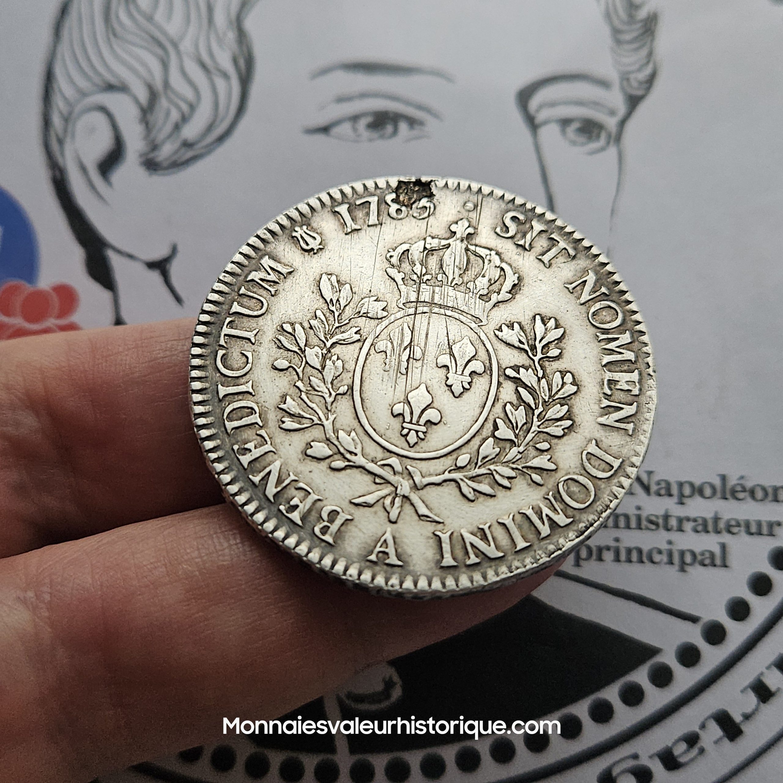 Écu Louis XVI 1783 Paris – Pièce de collection – TTB+ – Superbe patine – Image 4