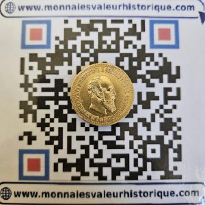 RARISSIME 10 Roubles Or 1894 Alexandre III – 1007 ex. seulement – état SUP – Monnaie d’exception