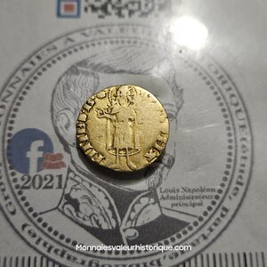 1/2 Florin d’or au Saint-Jean-Baptiste – Perpignan – c. 1346-1380