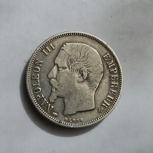 1 franc Napoléon III, tête nue 1856 Paris F.214/6