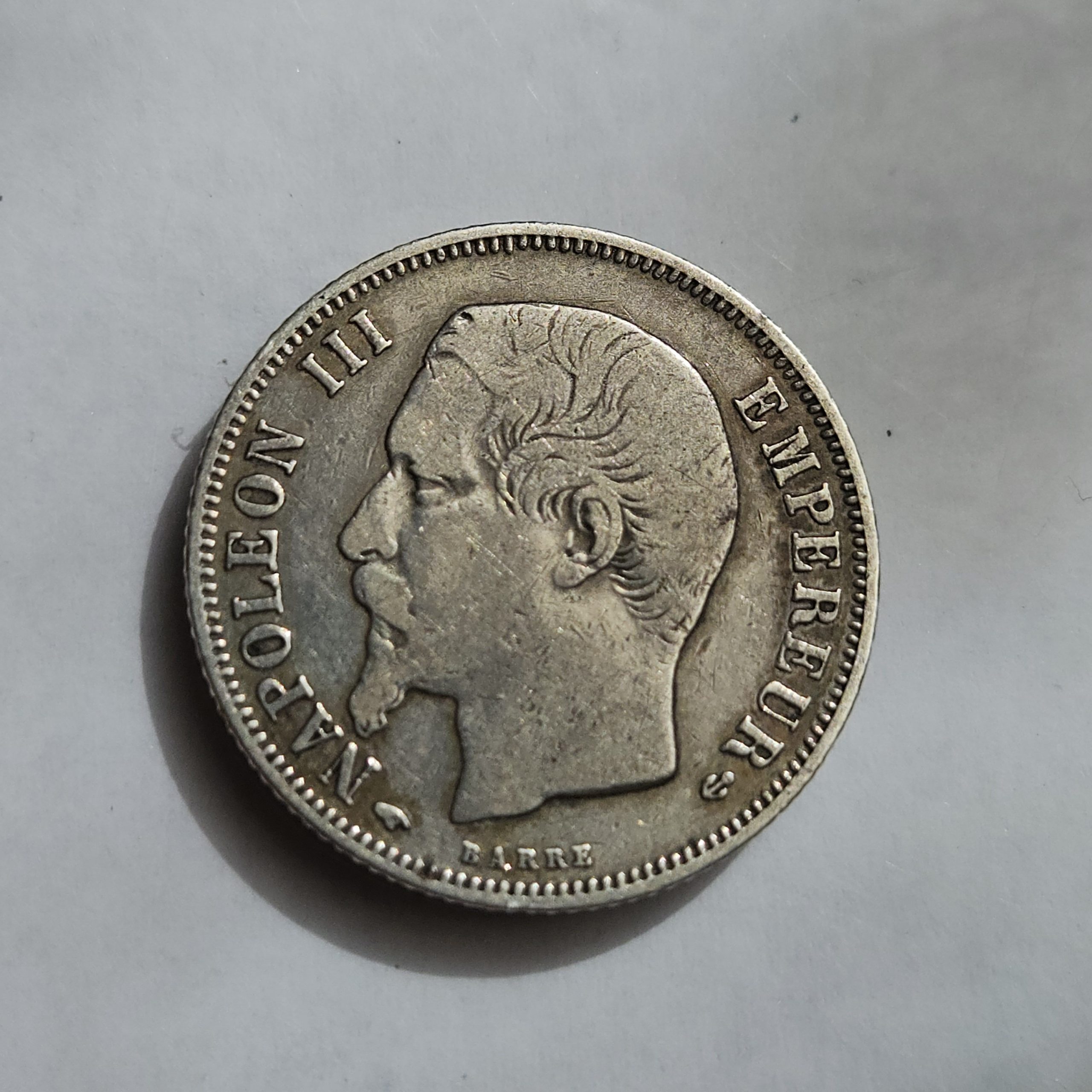 1 franc Napoléon III, tête nue 1856 Paris F.214/6