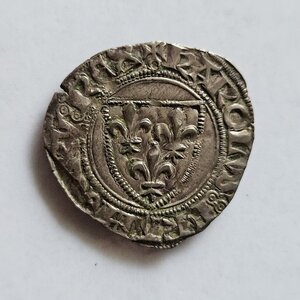 Blanc dit « Guénar » de Charles VI – Paris – Exceptionnel exemplaire Fleur de Coin