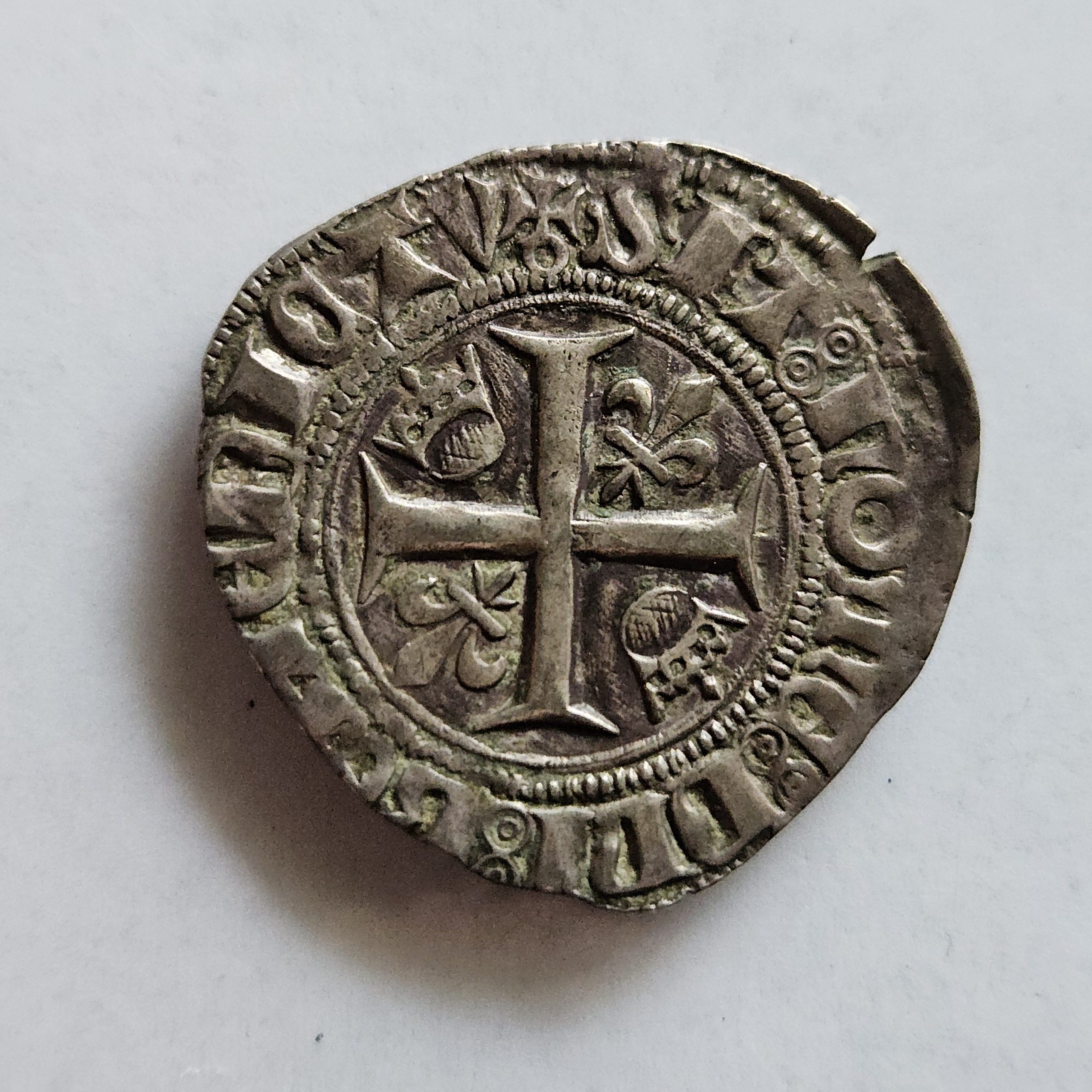 Blanc dit « Guénar » de Charles VI – Paris – Exceptionnel exemplaire Fleur de Coin – Image 2