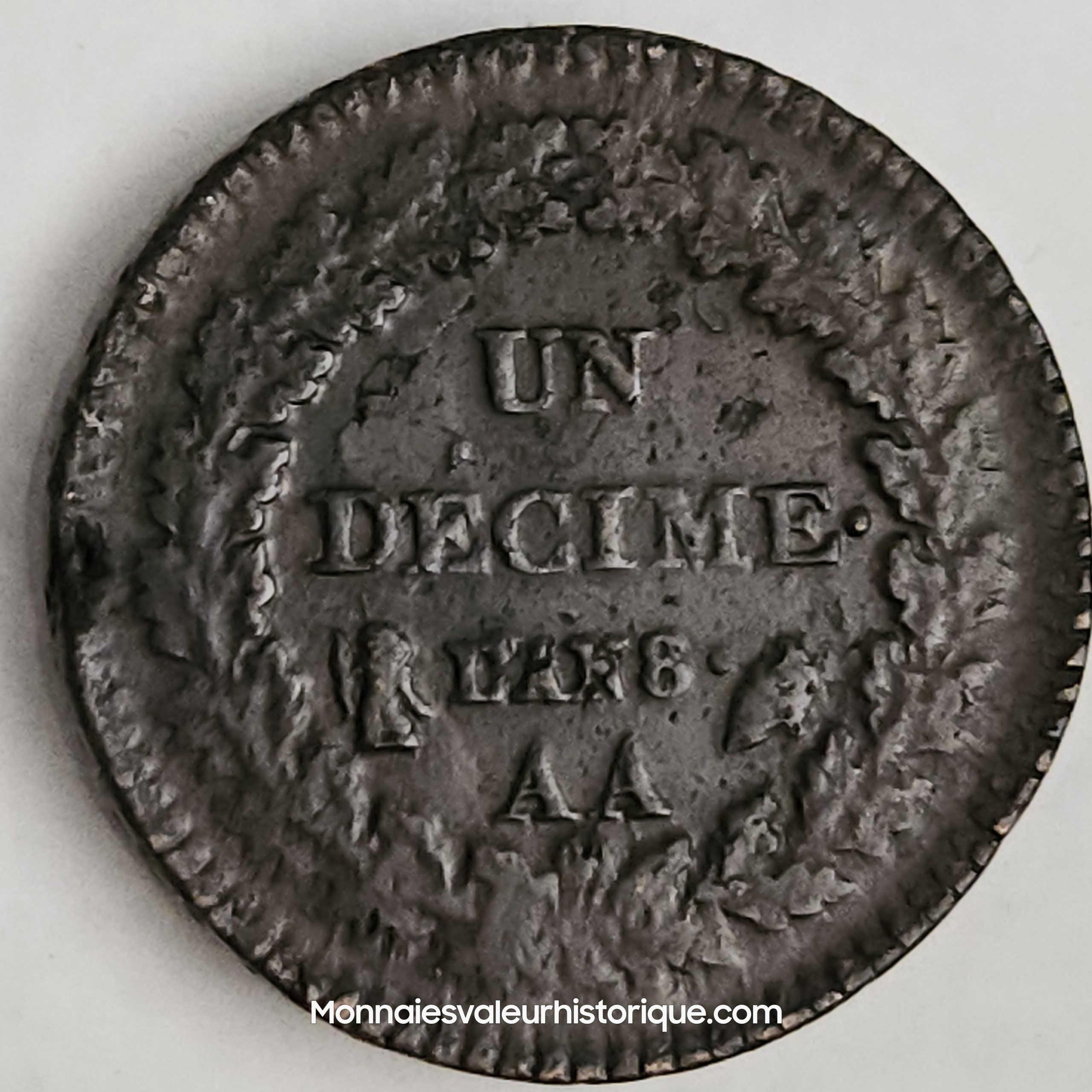 Directoire un décime dupré an 8 Metz TB+ – Image 2