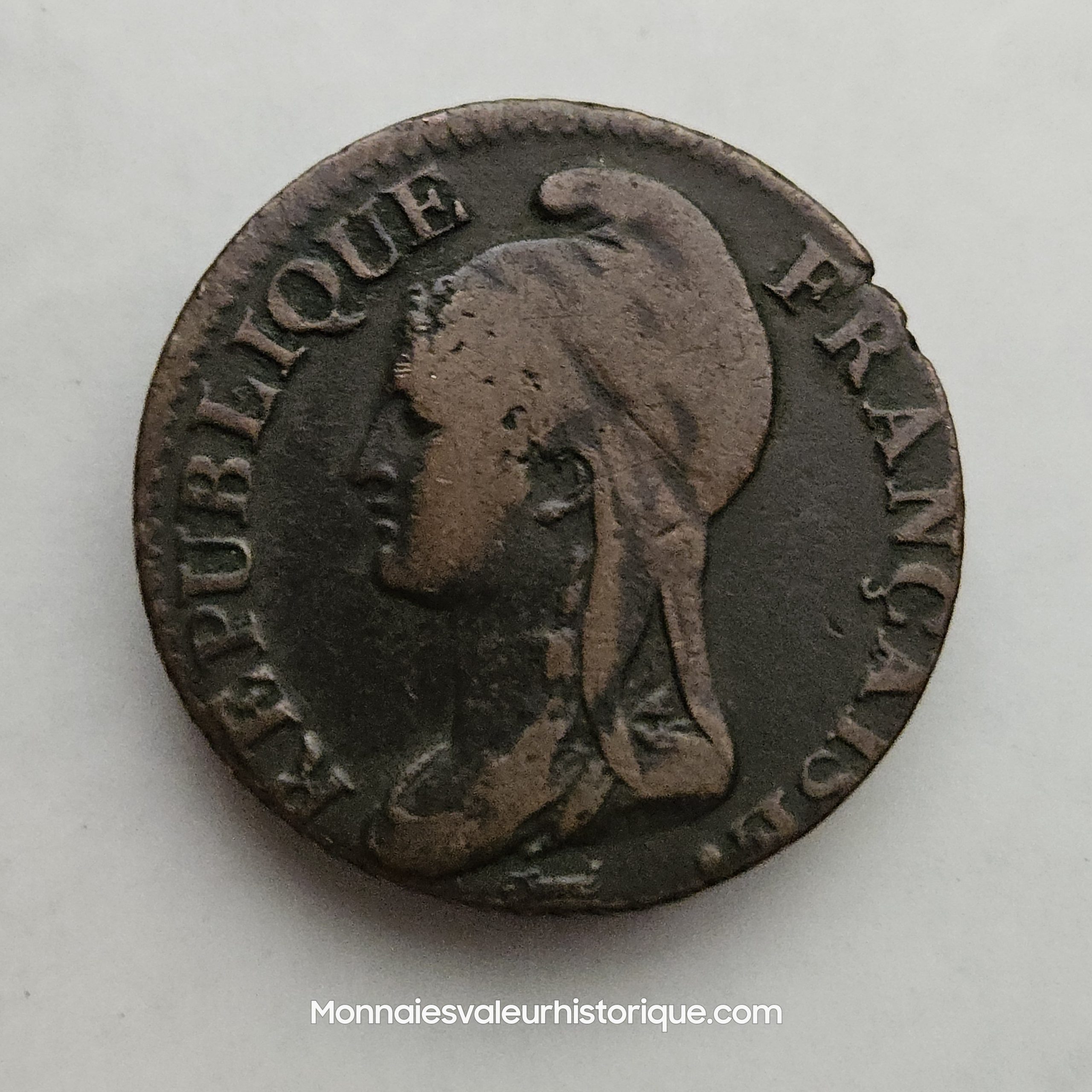 Directoire, 5 centimes petit module - An 4 Paris -TTB