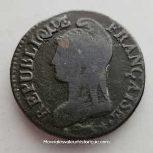 Directoire, 5 centimes Dupré, An 5 Rouen TB/TB+