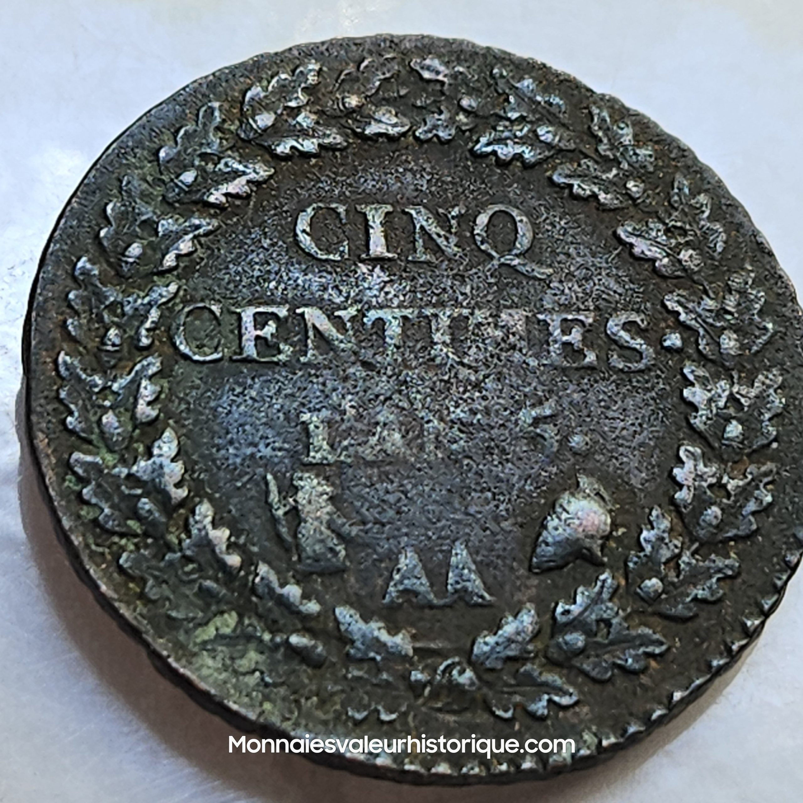 Directoire, 5 centimes Dupré, An 5 Metz TTB+/TTB – Image 2
