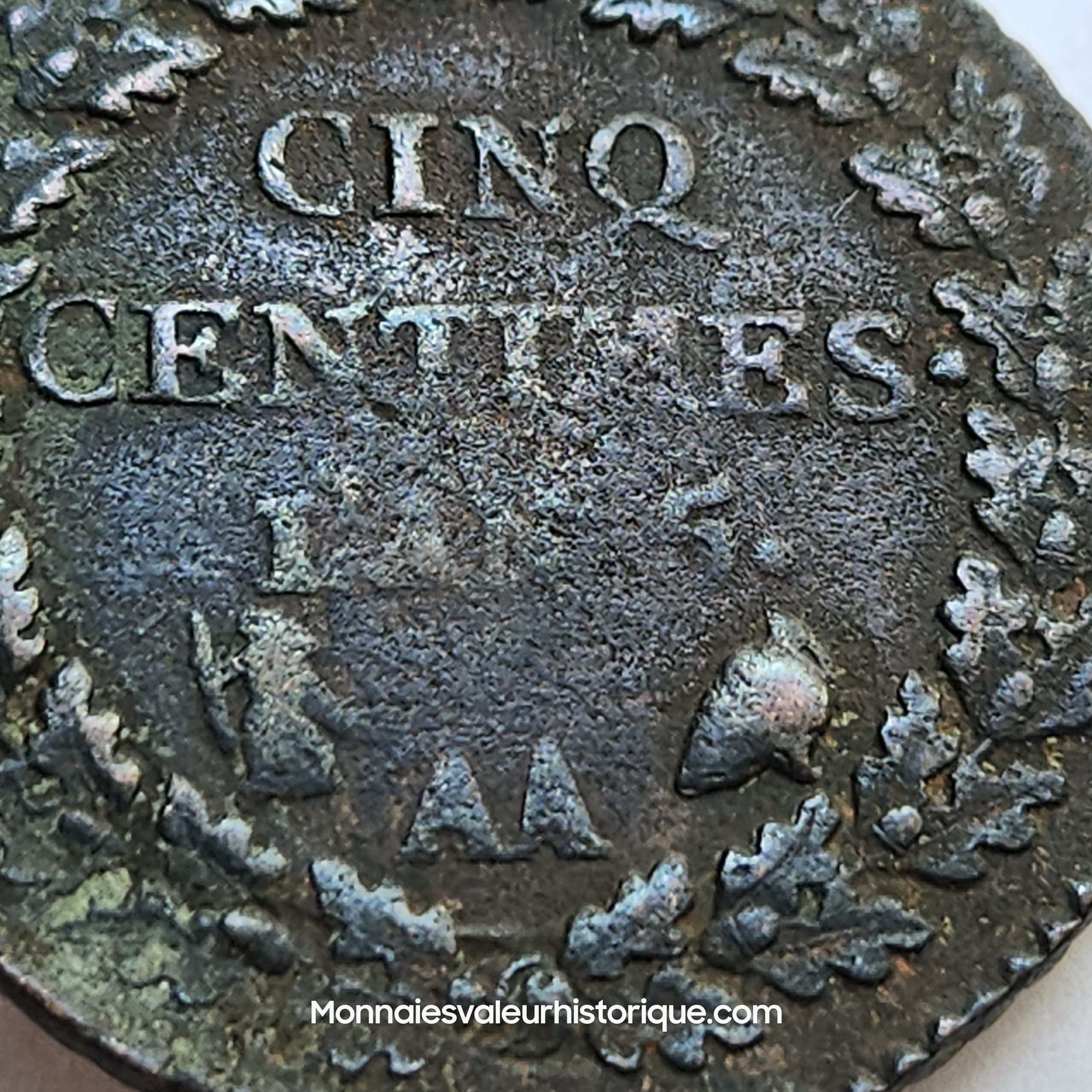 Directoire, 5 centimes Dupré, An 5 Metz TTB+/TTB – Image 3