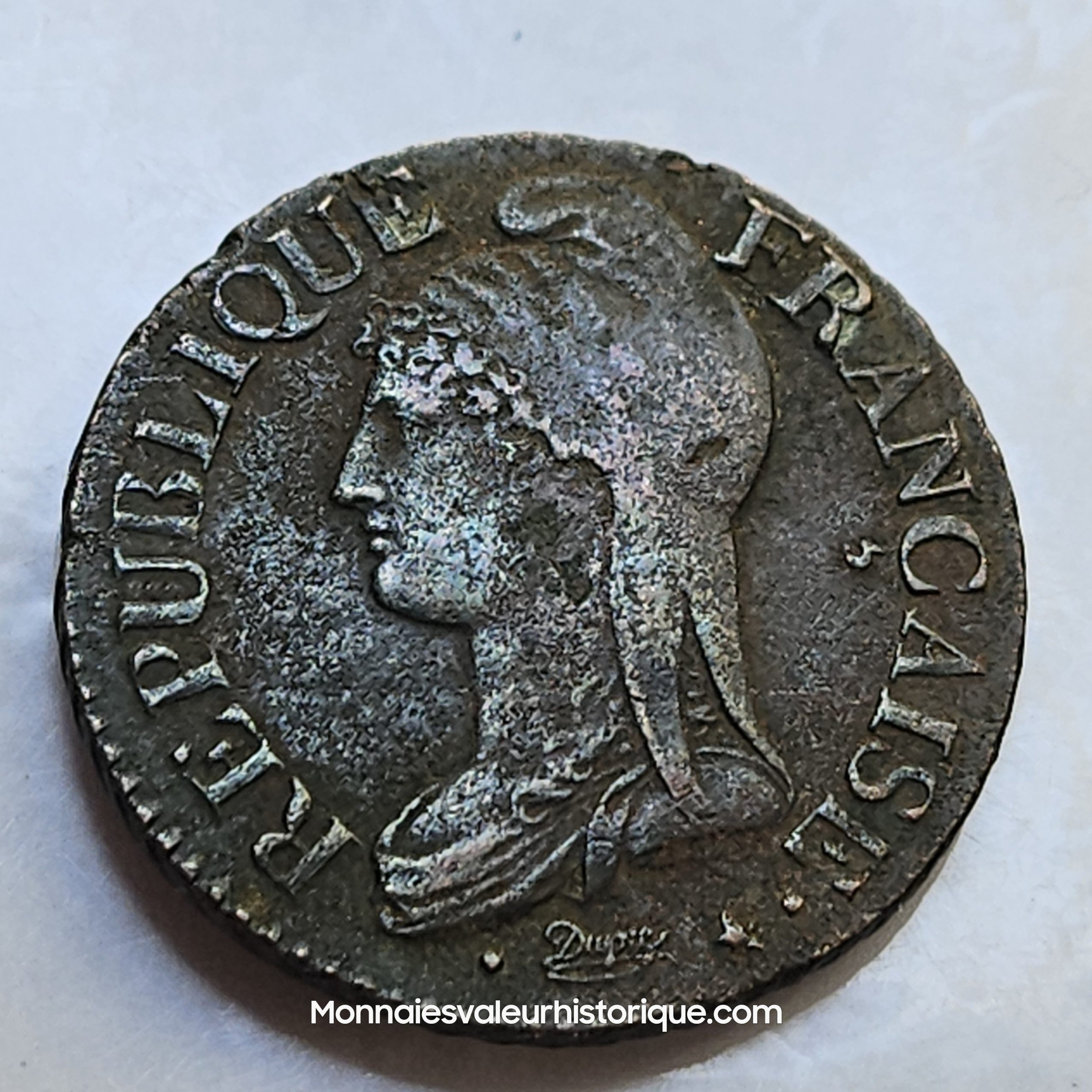 Directoire, 5 centimes Dupré, An 5 Metz TTB+/TTB – Image 4