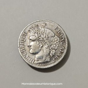 20 centimes Cérès argent