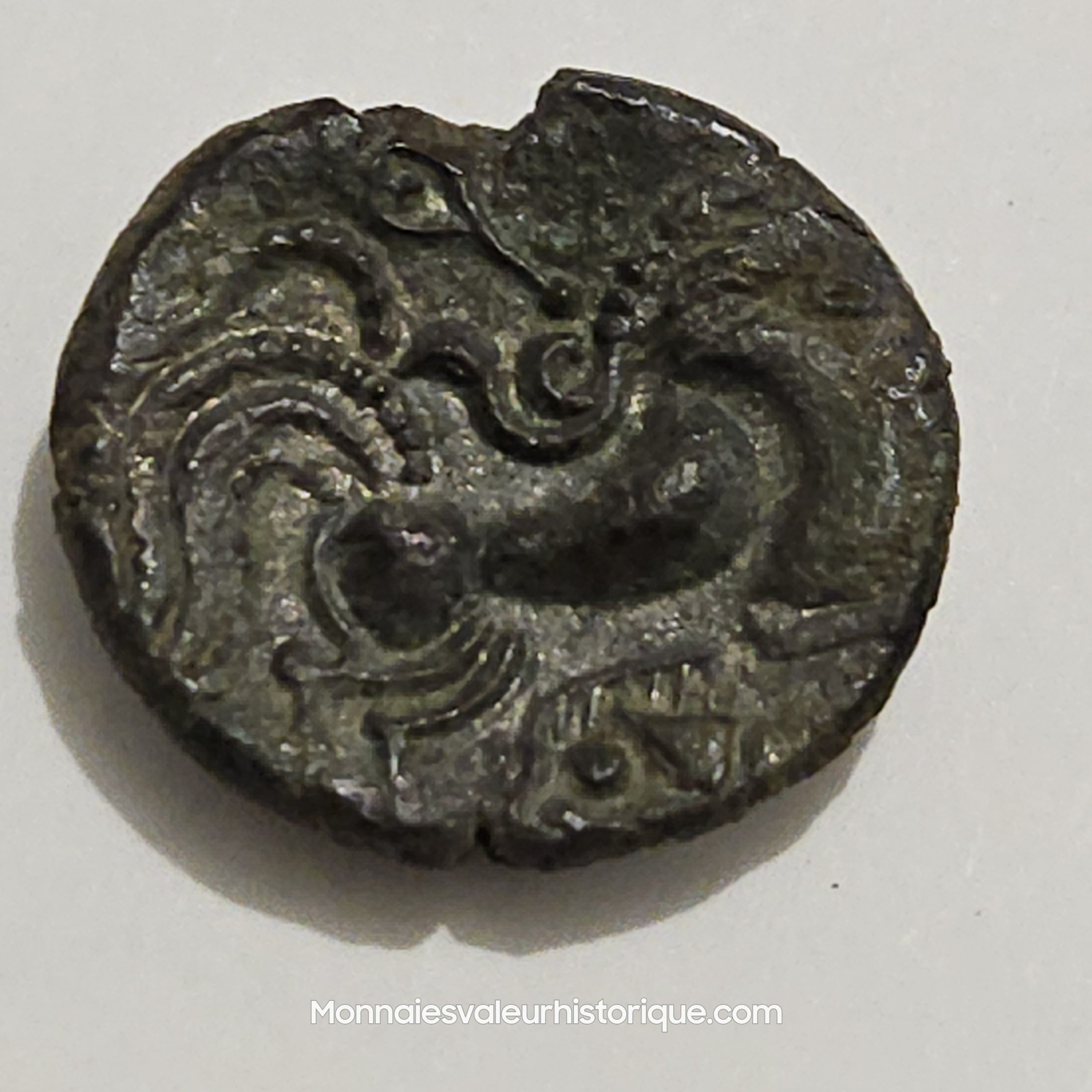 coriosolites (Région de Corseul, Cotes d'Armor) Statère de billon, classe II – Image 4
