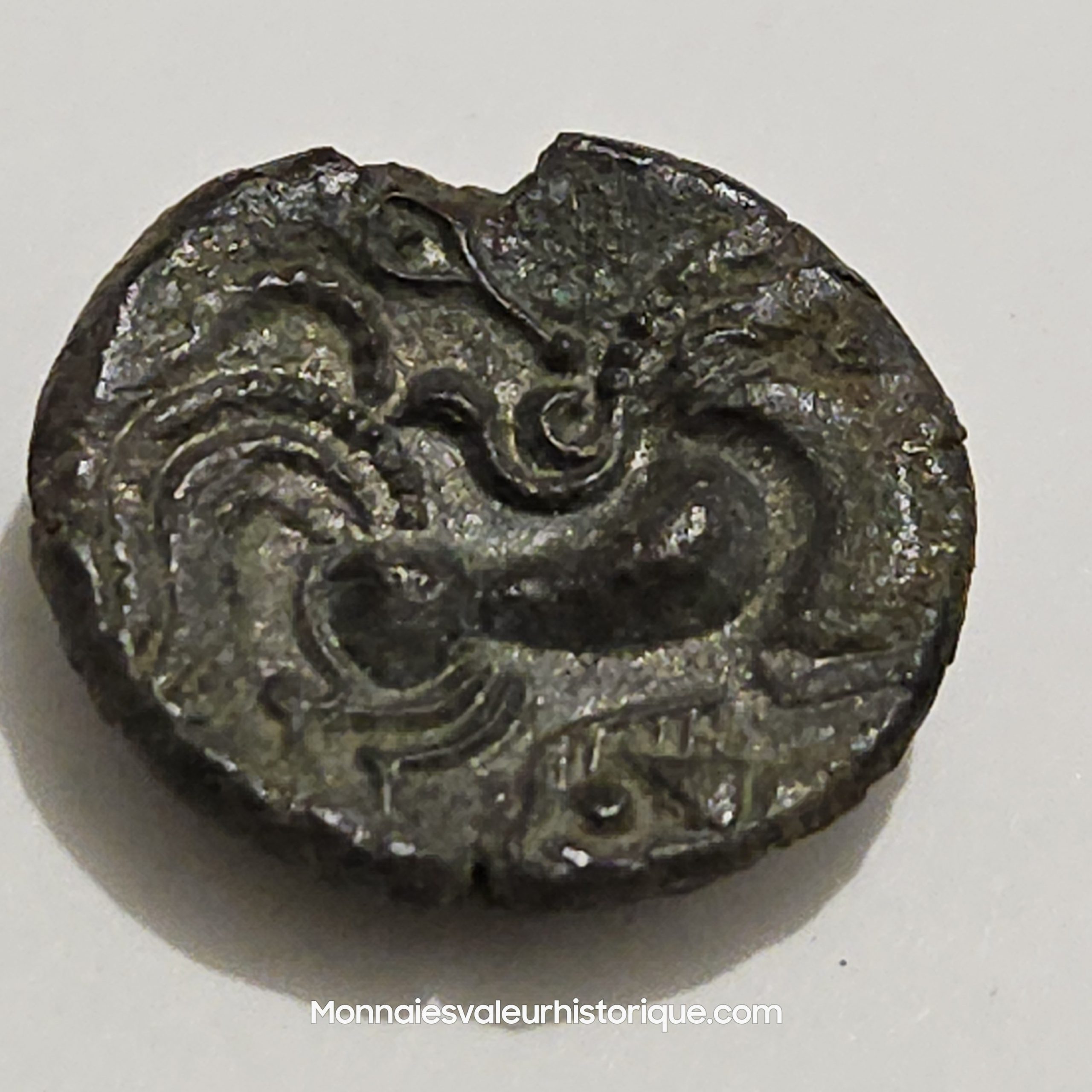 coriosolites (Région de Corseul, Cotes d'Armor) Statère de billon, classe II – Image 2