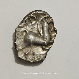 ÉDUENS (BIBRACTE, région du Mont-Beuvray) Denier à la lyre