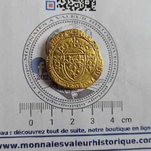 Écu d’Or Louis XI 1461 Perpignan R2 – Monnaie Rare Médiévale en Or SPL