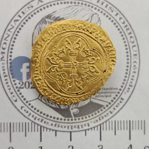 Écu d’Or Louis XI 1461 Perpignan R2 – Monnaie Rare Médiévale en Or SPL