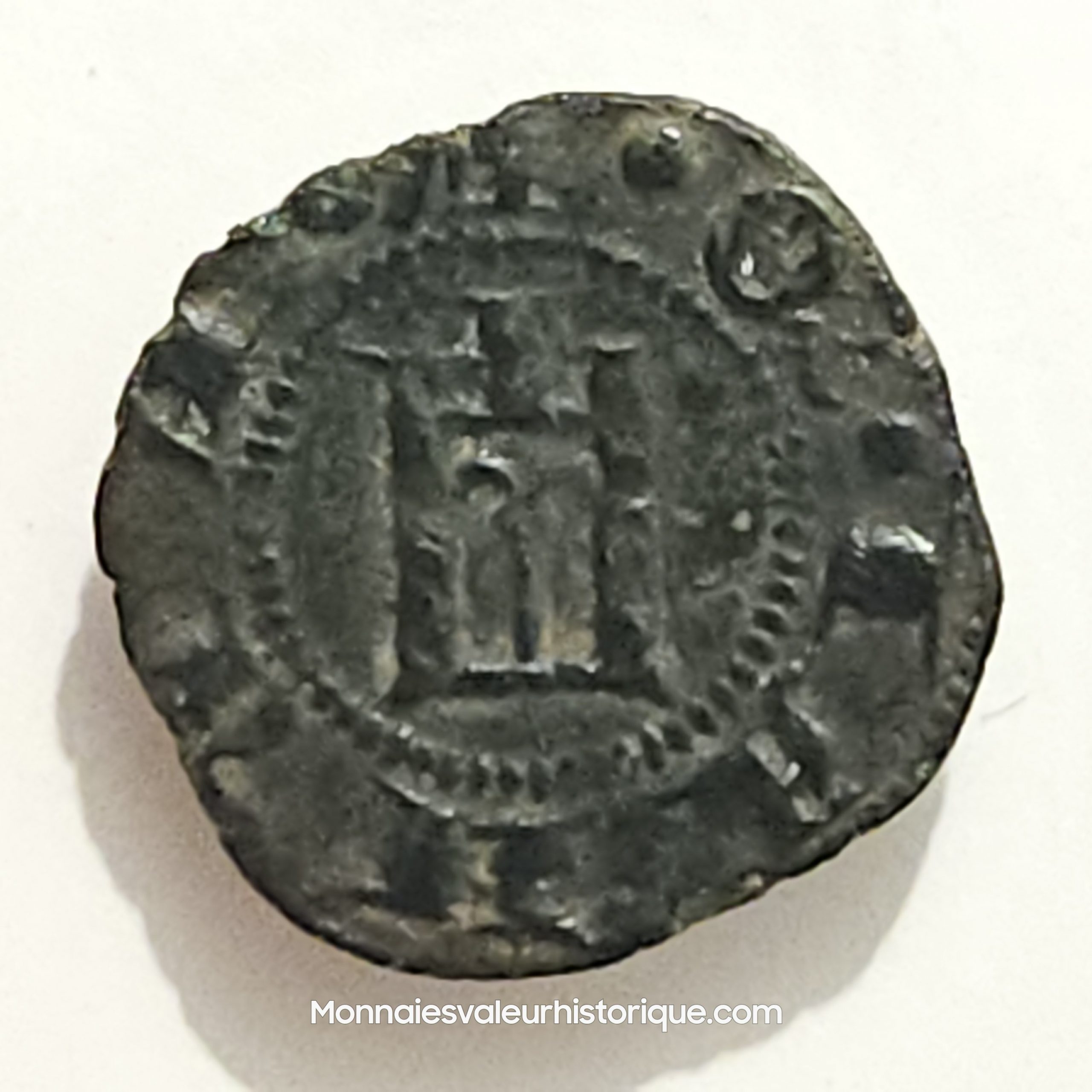 Monnaie médiévale Italienne denier minuto de Gênes