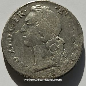 LOUIS XV DIT LE BIEN AIMÉ Écu aux branches d’olivier, tête ceinte d’un bandeau 1756 Pau