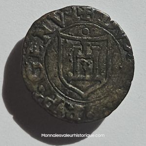 Monnaie médiévale Italienne denier minuto de Gênes