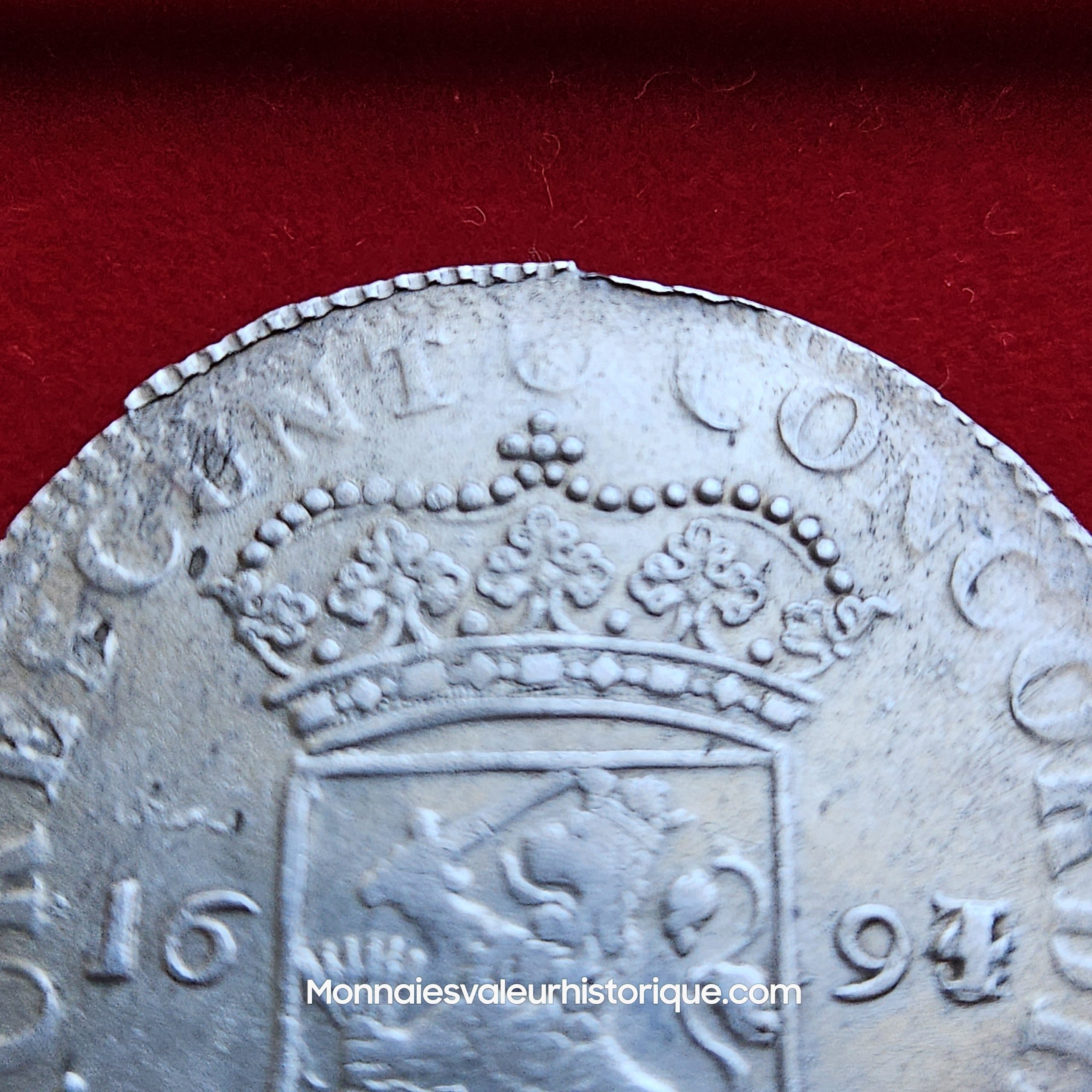 Un Ducat d'argent de Hollande – Amsterdam – 1694/3 – Image 4