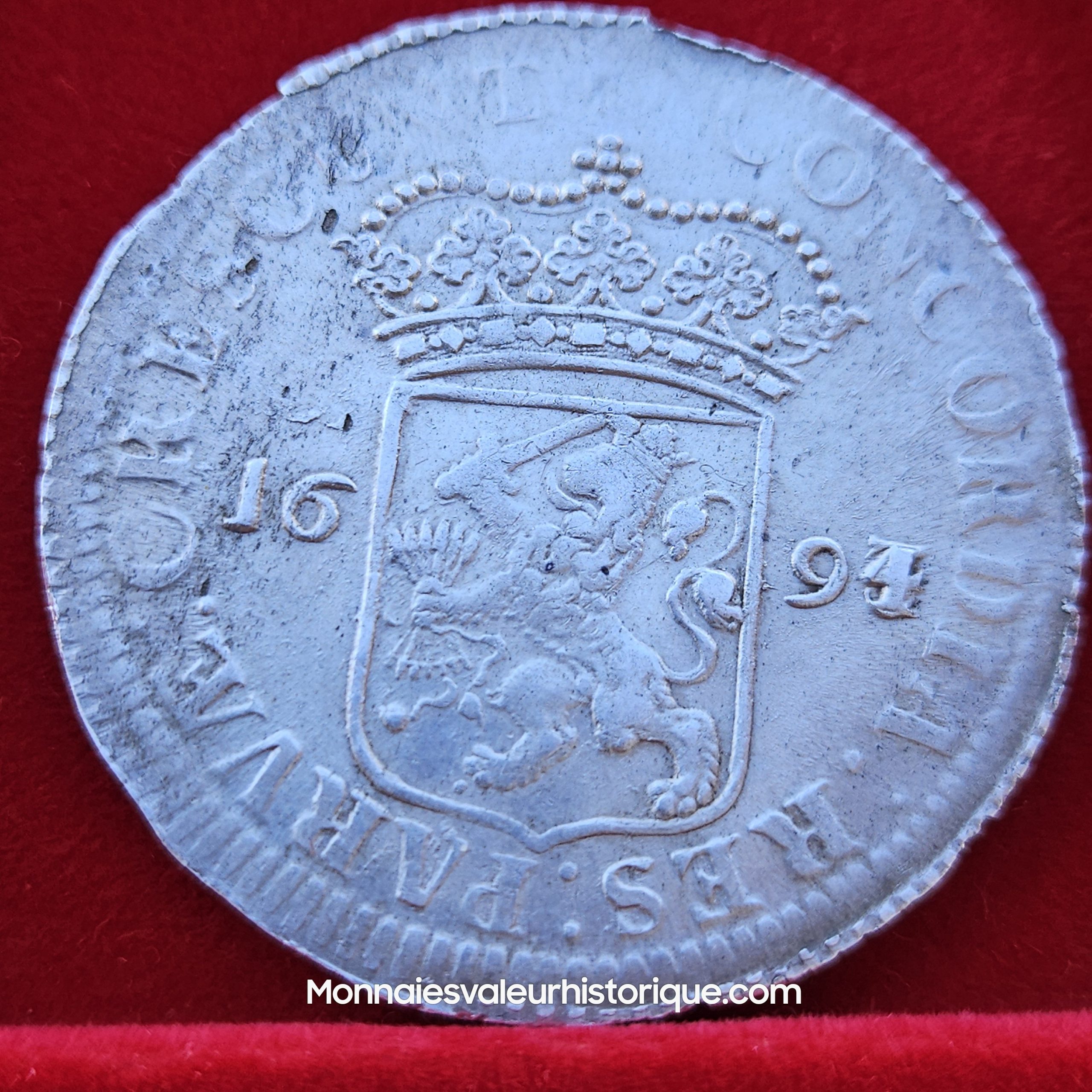Un Ducat d'argent de Hollande – Amsterdam – 1694/3 – Image 6