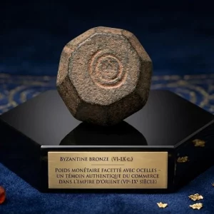 Poids monétaire byzantin en bronze