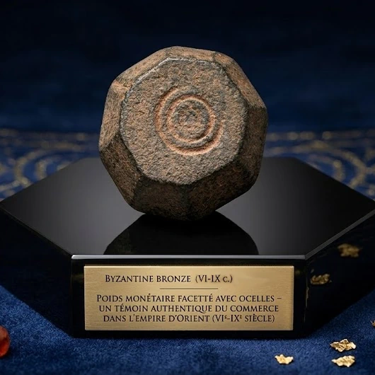 Poids monétaire byzantin en bronze