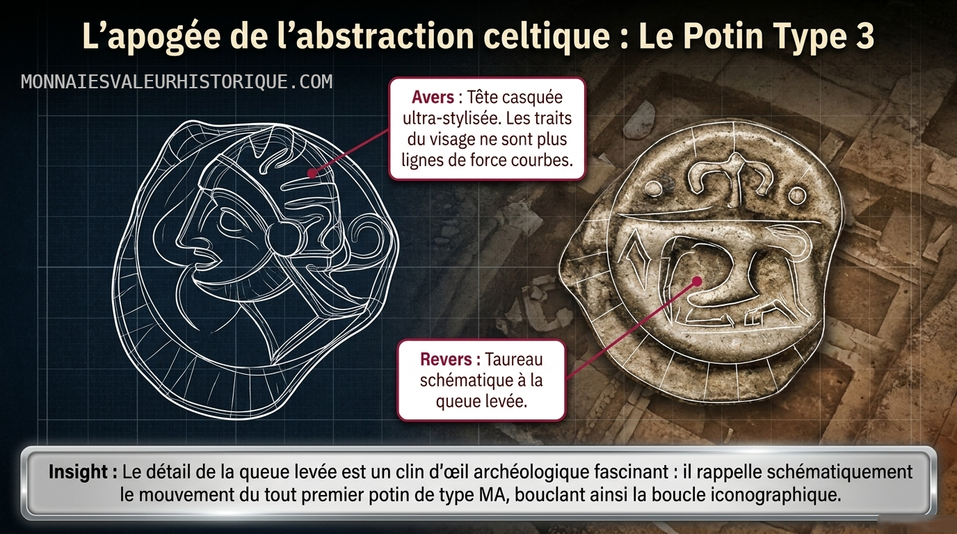 Potin type 3 - Dessin