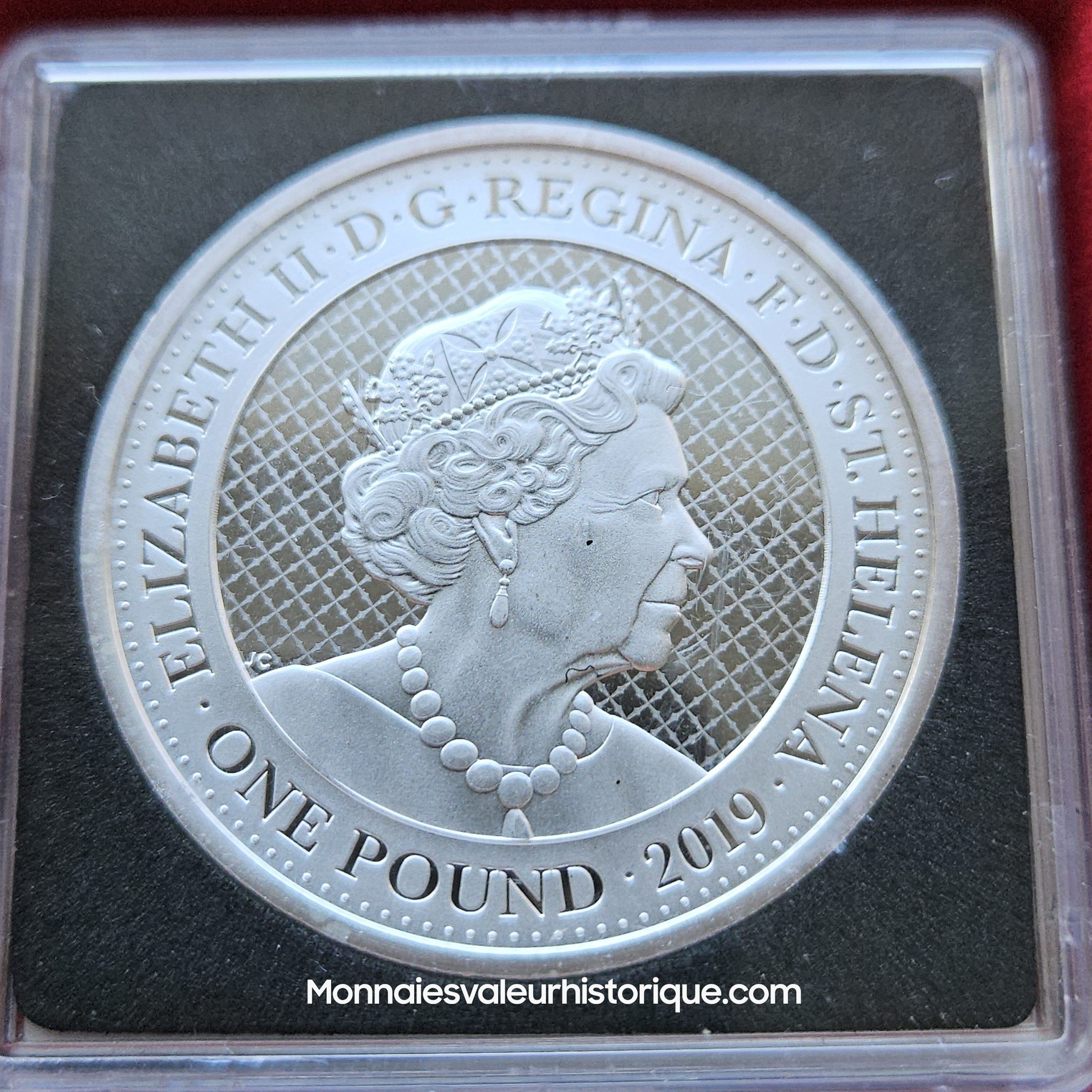 🇸🇠1 oz Silver Saint Helena 2019 – Bengal Tiger (Le Tigre) – EIC Cash Series – 1 £ – Image 2