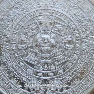🇲🇽 1 oz Silver Round – Calendrier Aztèque & Empereur Cuauhtémoc