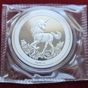 🇨🇳 1 oz Silver China Unicorn Restrike 2019 – RARE – FDC sous capsule scellée