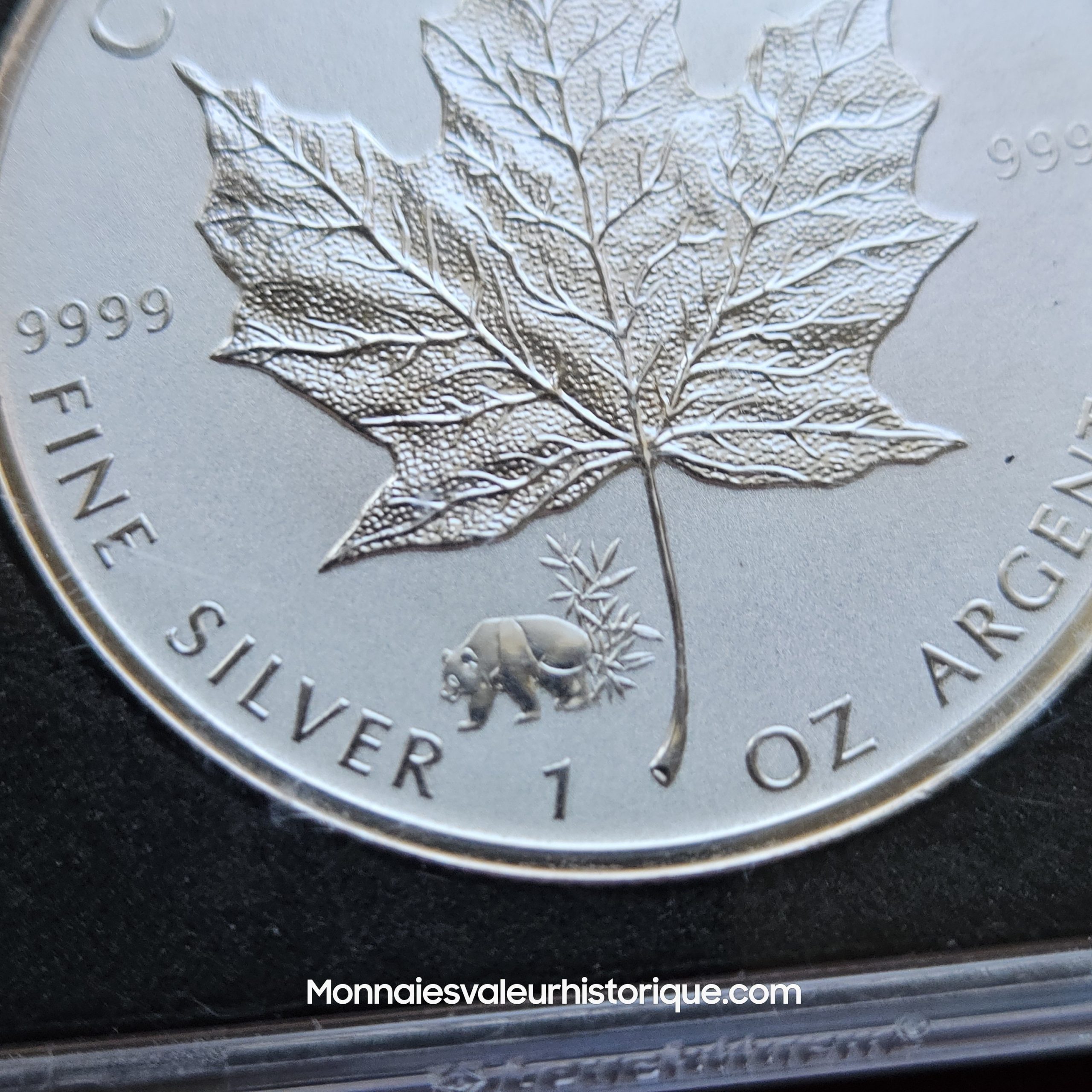🇨🇦 Lot 2 oz Silver Maple Leaf (2016 & 2017) – Panda Privy Mark – Reverse Proof – Image 2