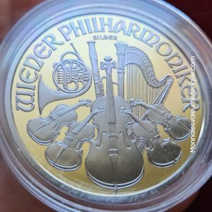🇦🇹 1 oz Silver Vienna Philharmonic 2016 – Black Ruthenium & 24K Gold – N° 178 / 200