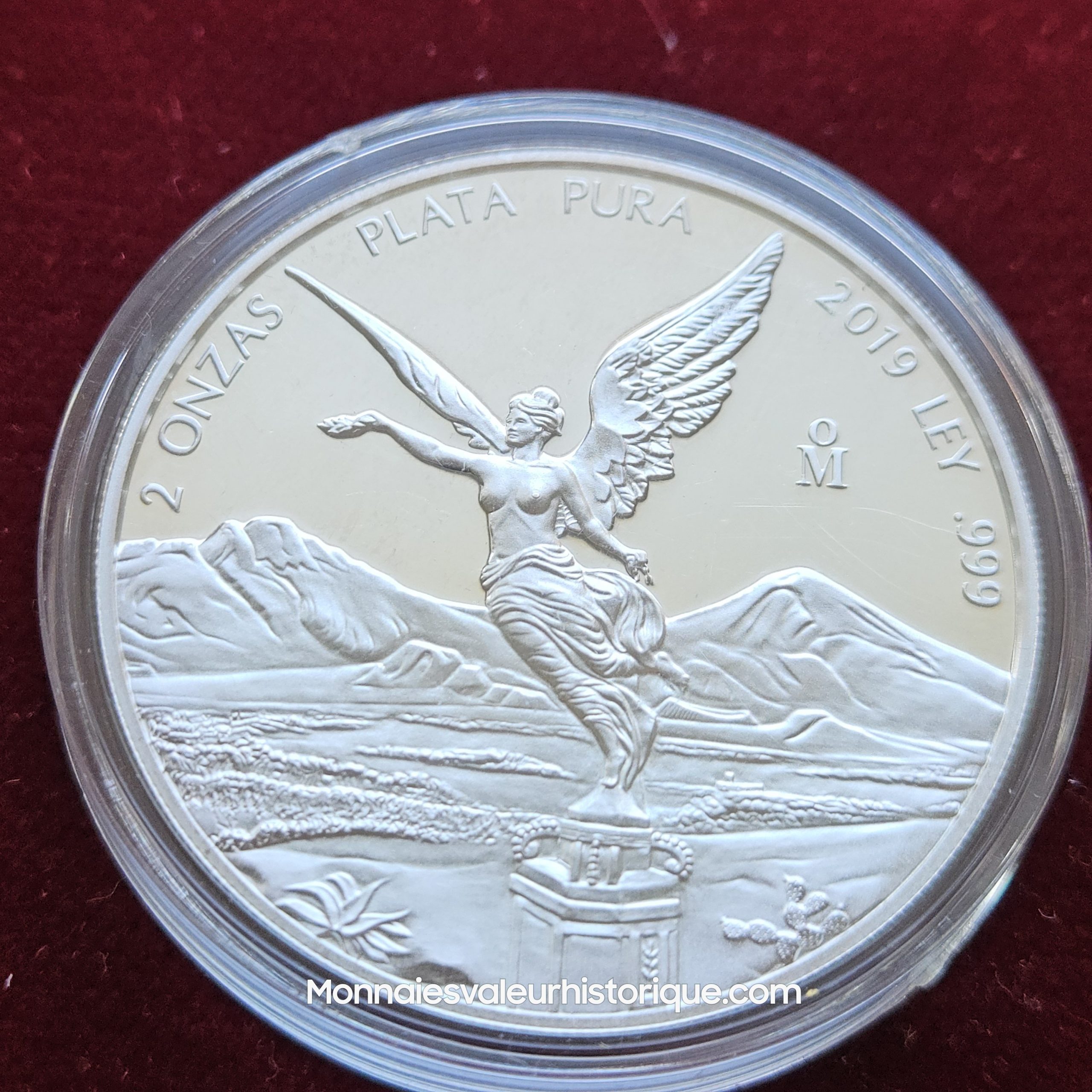 🇲🇽 2 oz Silver Libertad 2019 – Finition Proof (Belle Épreuve)