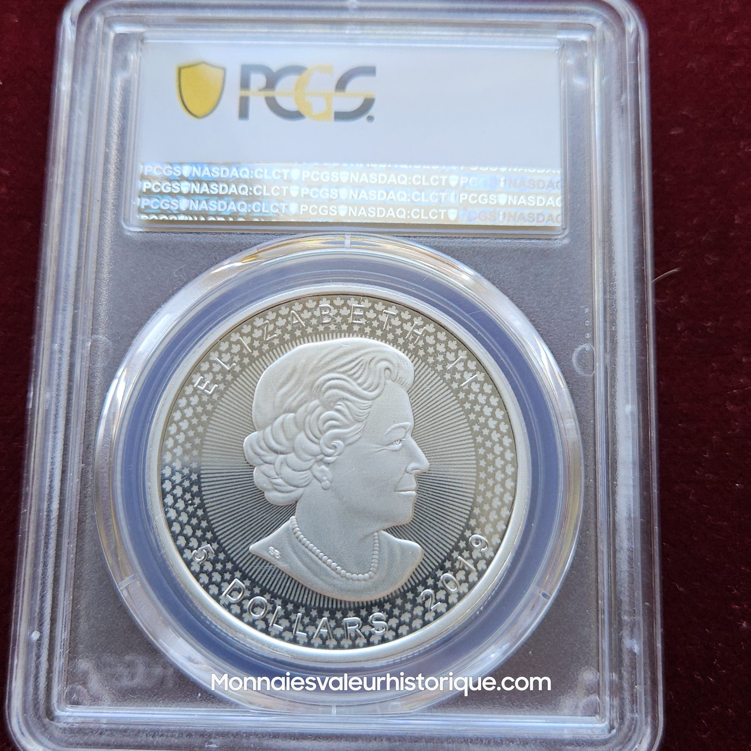 🇨🇦 1 oz Silver Maple Leaf 2019 – Pride of Two Nations – PCGS PR69 – 5 CAD – Image 2