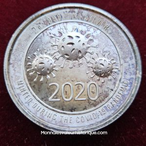 2 oz Silver Round 2020 – COVID-19 Pandemic (Ultra High Relief)