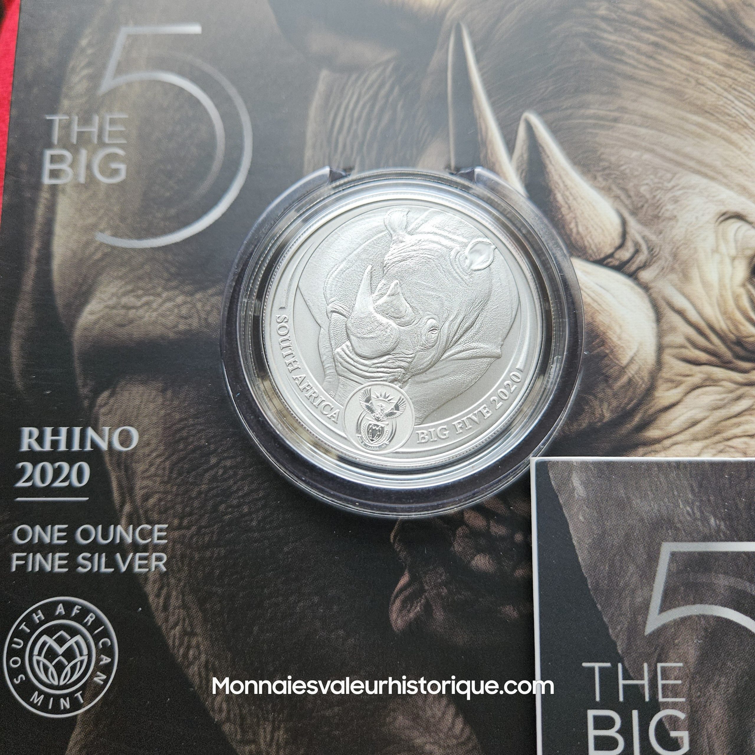 🇿🇦 Afrique du Sud – Série Complète 5 oz Silver Big Five (Série I : 2019–2021) – Image 6