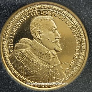 Médaille moderne100 ducats de Sigismond III de Pologne