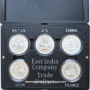 Coffret PRESTIGE 5 oz Argent – Collection Trade Dollars (2018–2020) – 5 Monnaies