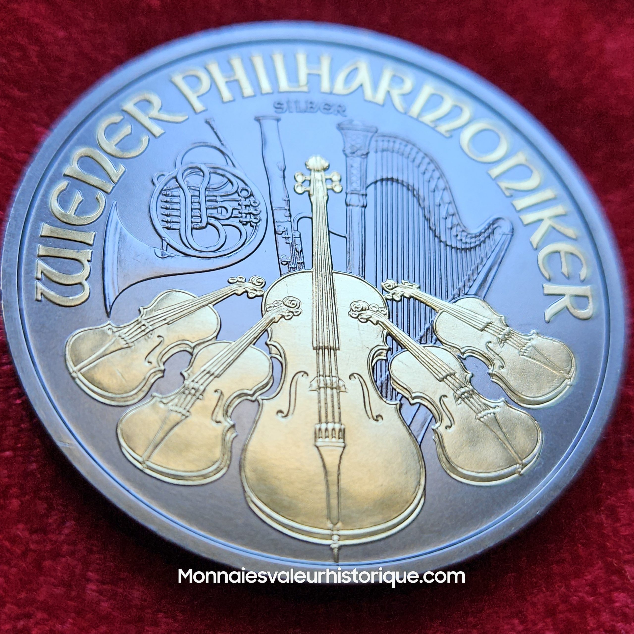 🎼 1 oz Silver Philharmonique 2018 – Black Ruthenium & 24K Gold Edition (Tirage Limité à 2 000 ex.)