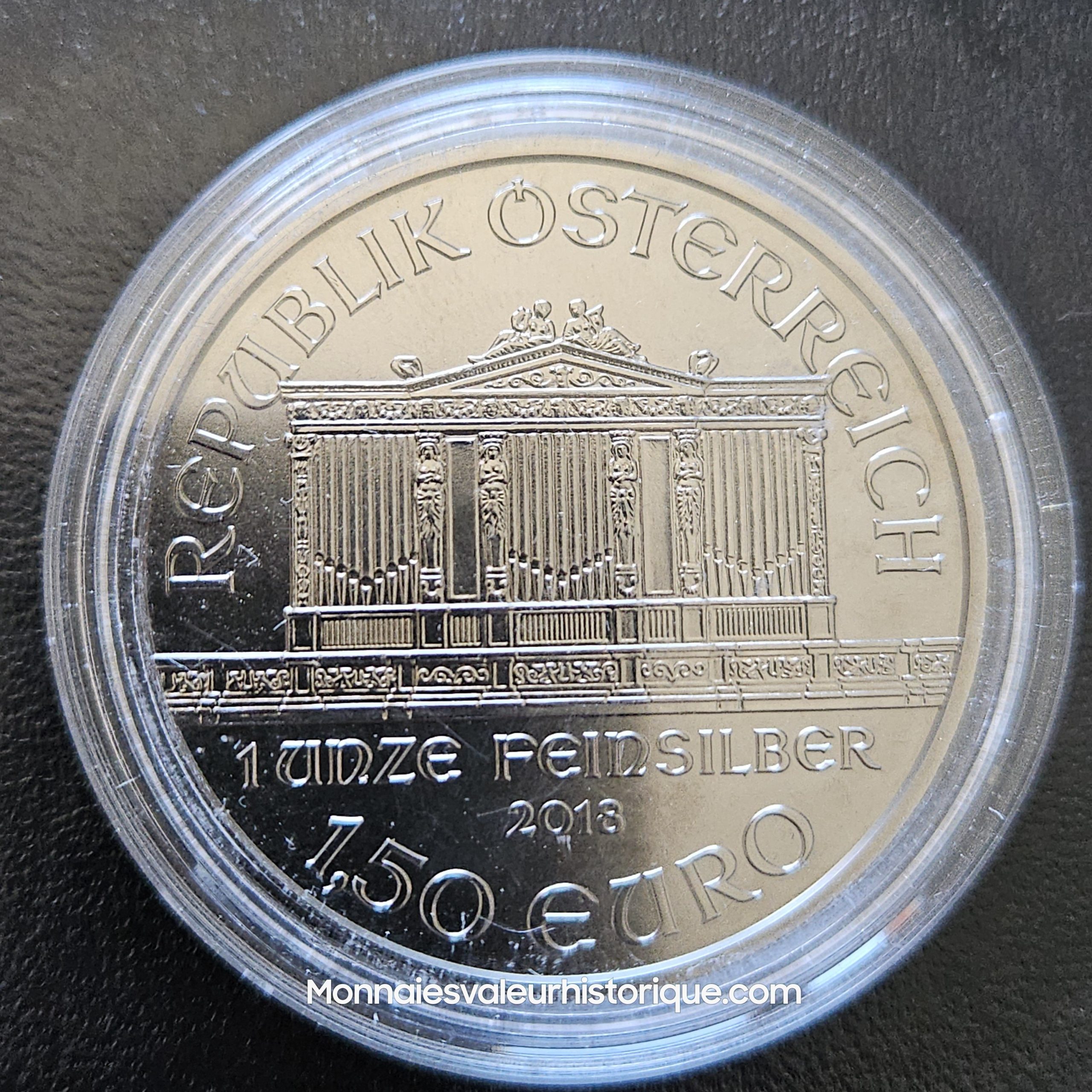 🎼 1 oz Silver Philharmonique 2018 – Black Ruthenium & 24K Gold Edition (Tirage Limité à 2 000 ex.) – Image 4