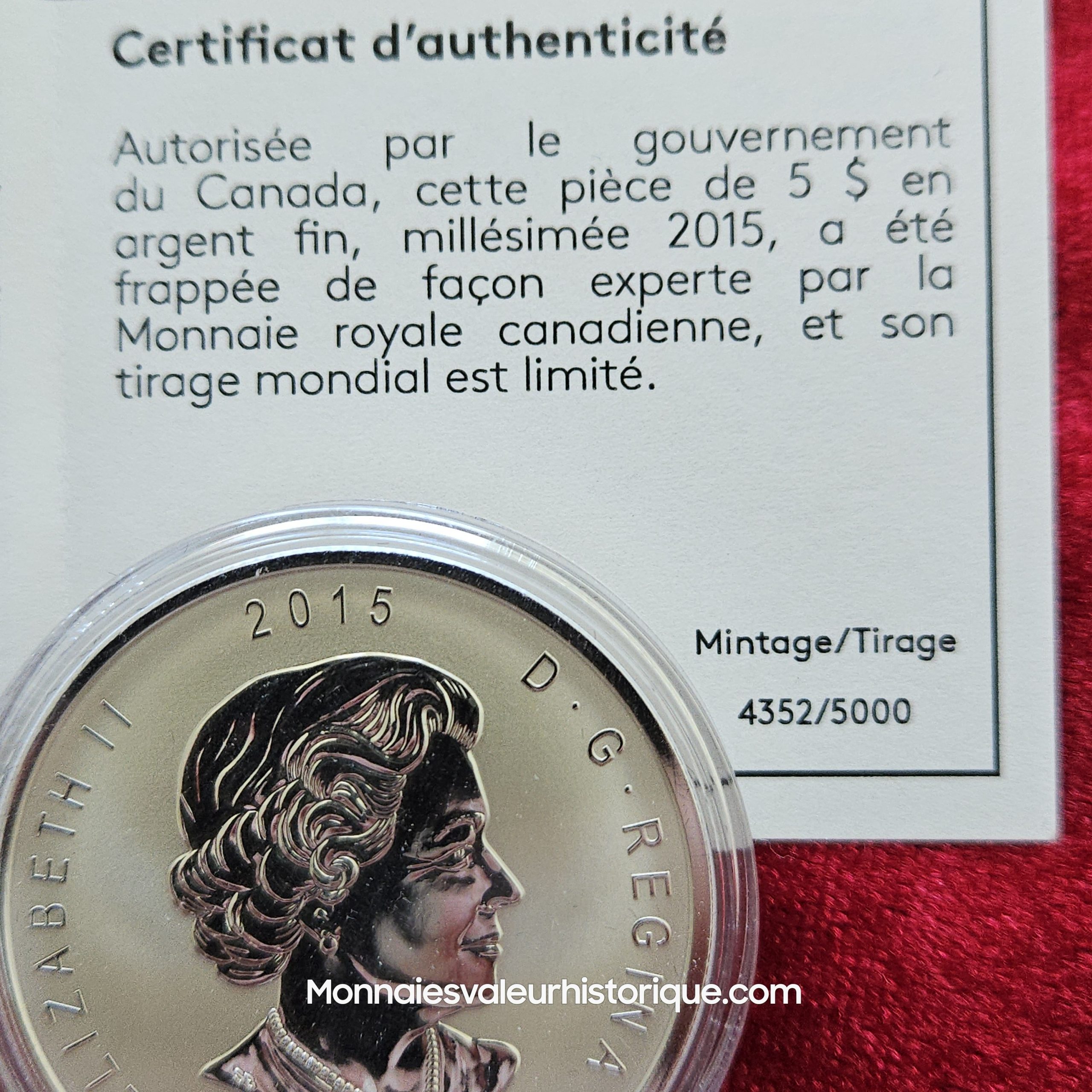 🇨🇦 1 oz Silver Maple Leaf 2015 – Special Edition ANA Chicago – Coffret Officiel – Image 5