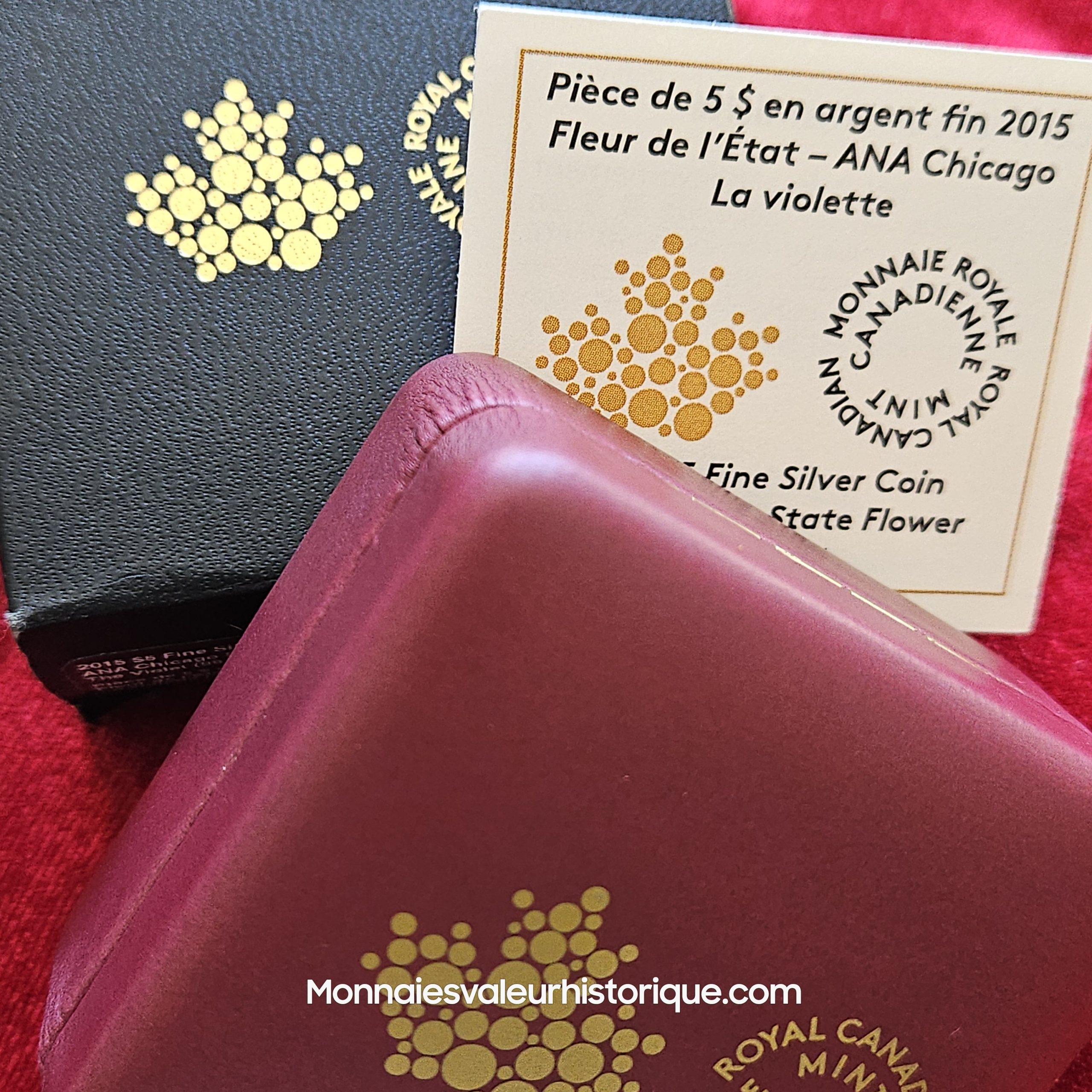 🇨🇦 1 oz Silver Maple Leaf 2015 – Special Edition ANA Chicago – Coffret Officiel – Image 2