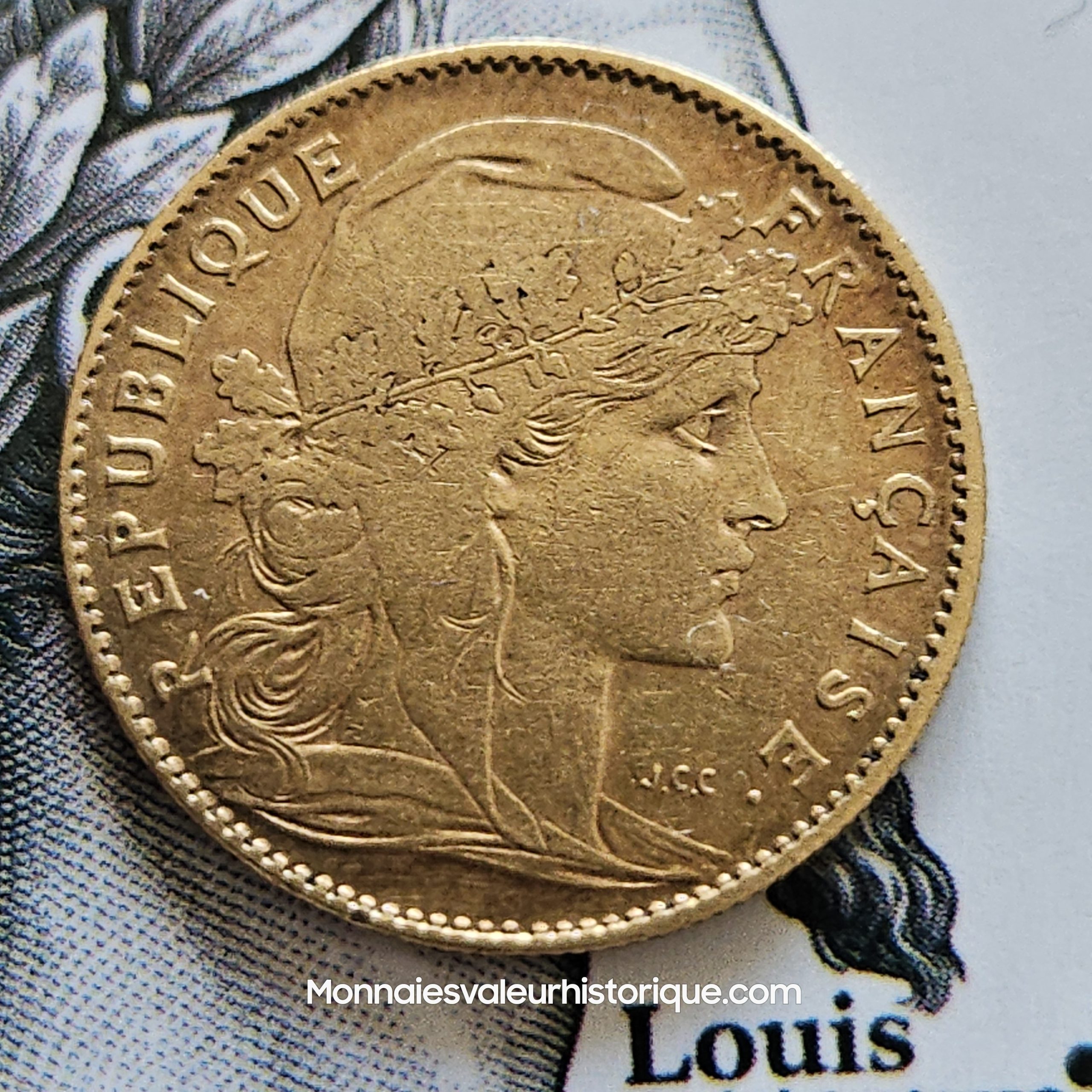 10 francs Coq 1906 Paris F.509/7 SUP – Image 3